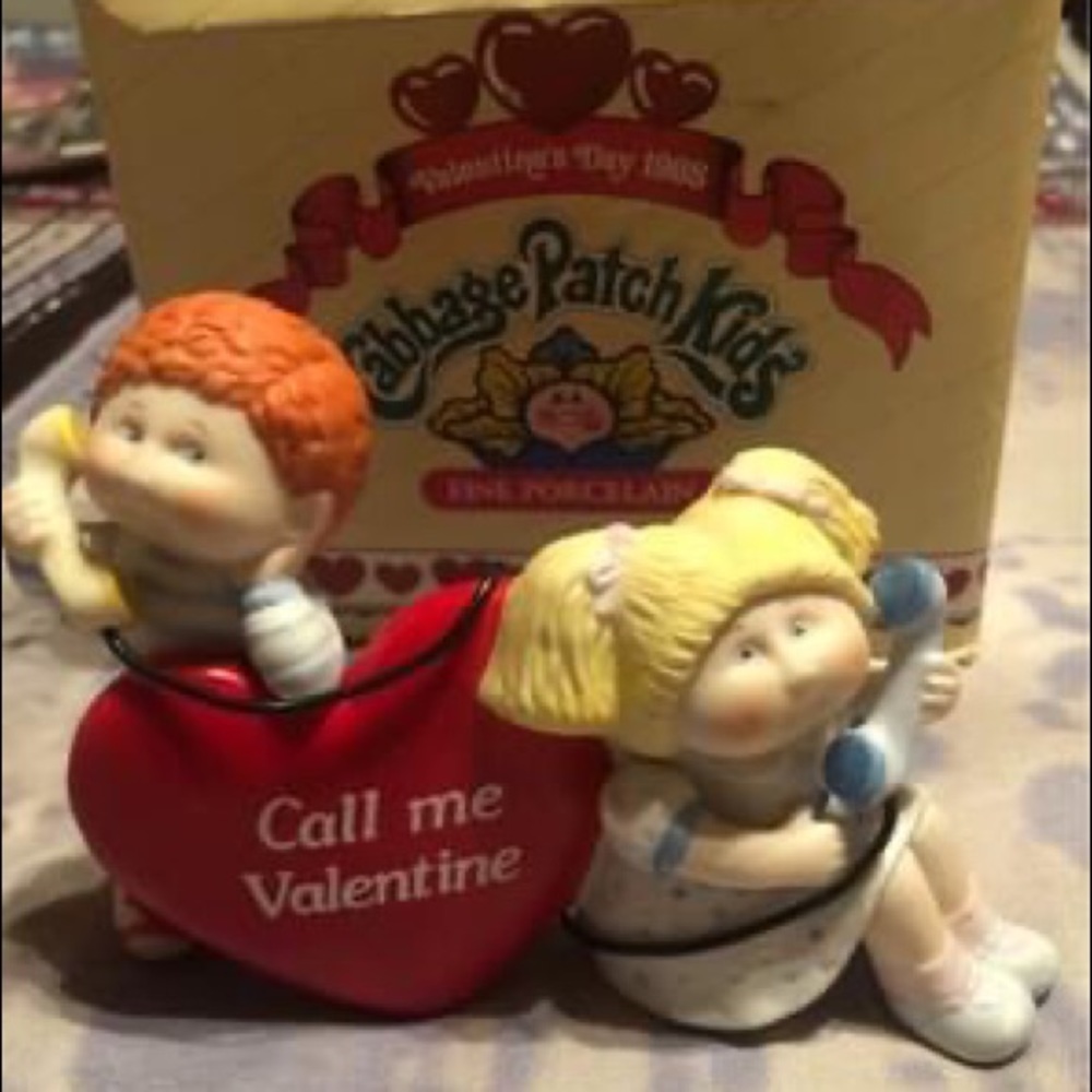 cabbage patch ceramic call me valentine   vintage collectibles